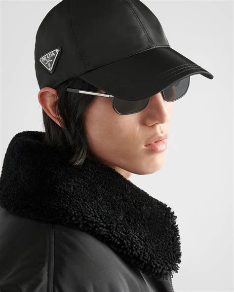 prada re nylon baseball cap|prada flat cap.